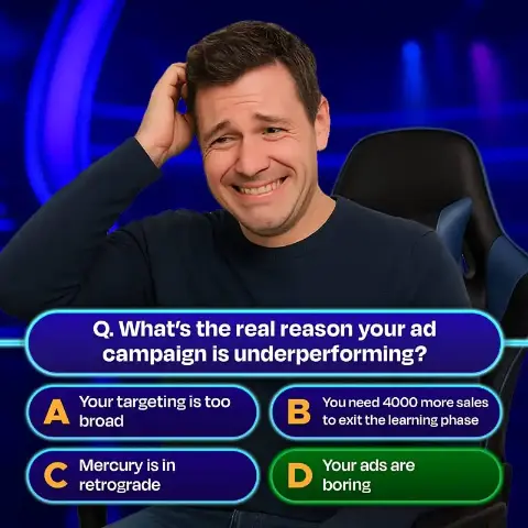 High-converting comedy ad creative