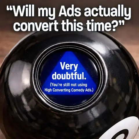 High-converting comedy ad creative