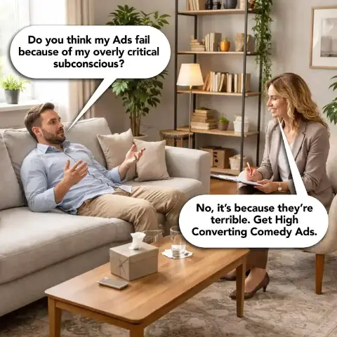 High-converting comedy ad creative