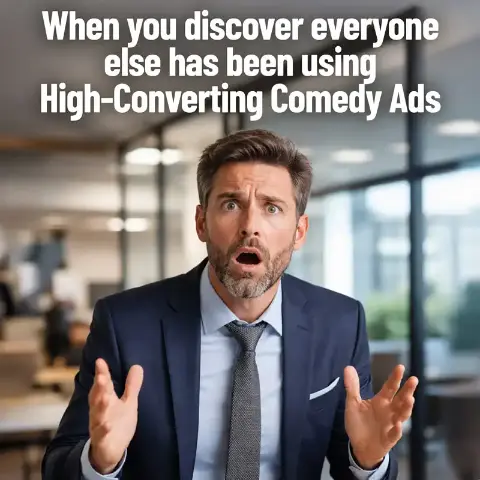 High-converting comedy ad creative