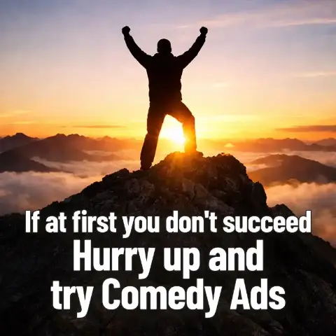 High-converting comedy ad creative