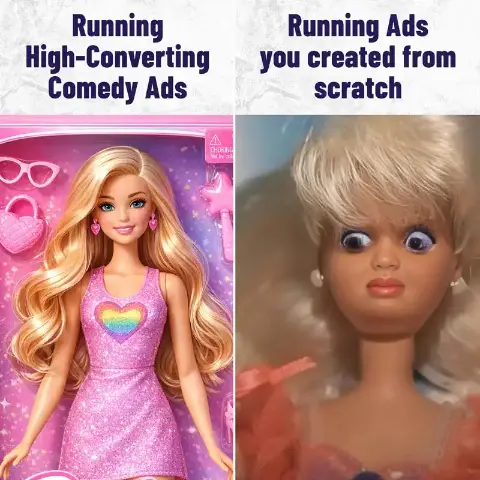 High-converting comedy ad creative