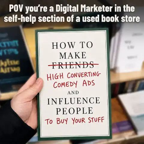 High-converting comedy ad creative