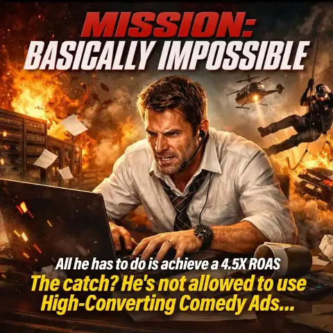 High-converting comedy ad creative